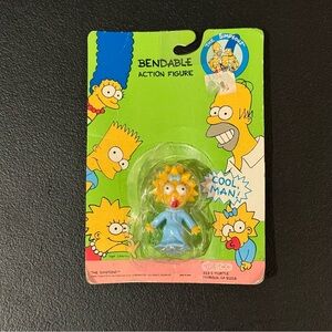 Vintage The Simpsons Bendable Action Figure Maggie by Jesco 1990 New/Sealed